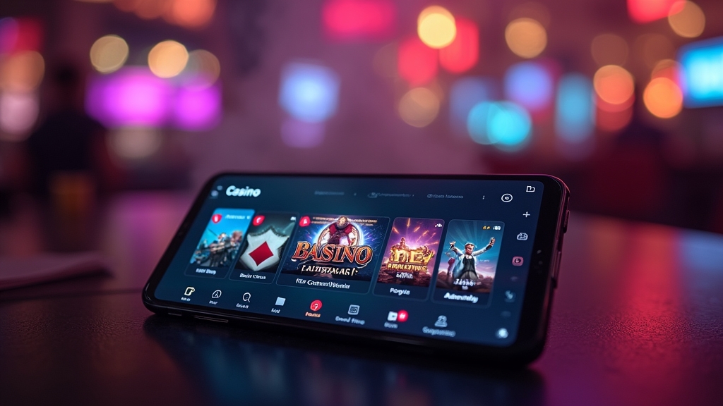 Interface da Topbet Casino App com apostas e jogos em celular