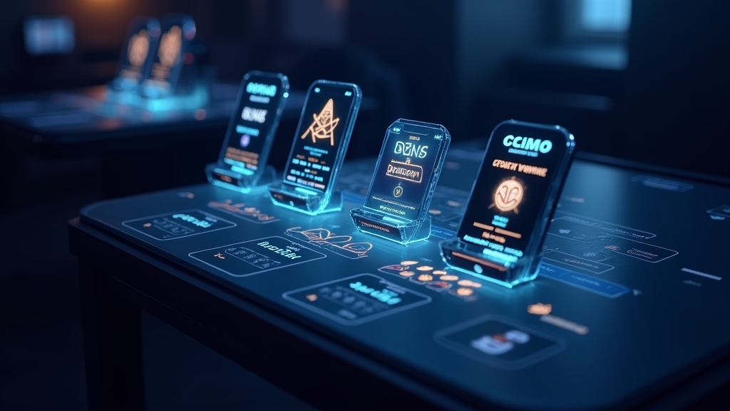 Mesa com métodos de depósito e ícones de pagamento em tons neon
